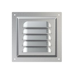 Решетка вентиляционная вытяжная стальная с оцинк. покрытием 125х125мм ERA 1212МЦ