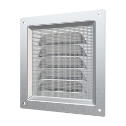 Решетка вентиляционная вытяжная стальная с оцинк. покрытием 125х125мм ERA 1212МЦ