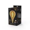 Лампа светодиодная филаментная Black Filament 6Вт PS160 золотая 2700К тепл. бел. E27 800лм GAUSS 179