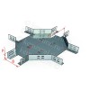 Лоток крестообразный КМ200х65 цУТ1.5 (S=1.2мм) гор. цинк КЭМЗ 105 203304 29