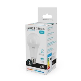 Лампа светодиодная Elementary 30Вт A67 грушевидная 4100К нейтр. бел. E27 2360лм GAUSS 73229