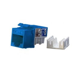 Вставка Keystone Jack RJ45 (8P8C) кат.6 KJ9-8P8C-C6-90-BL син. Hyperline 432657