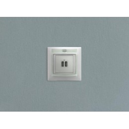 Розетка USB 2-м СП Valena бел. Leg 770470