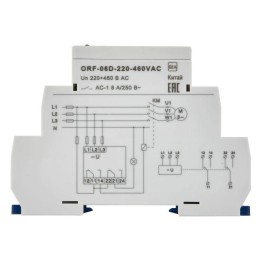 Реле фаз ORF-06D 3ф 2 конт. 220-460В AC ONI ORF-06D-220-460VAC