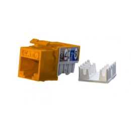 Вставка Keystone Jack RJ45 (8P8C) кат.6 KJ9-8P8C-C6-90-OR оранж. Hyperline 432660