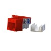 Вставка Keystone Jack RJ45 (8P8C) кат.6 KJ9-8P8C-C6-90-RD красн. Hyperline 432661