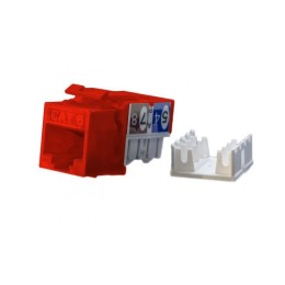 Вставка Keystone Jack RJ45 (8P8C) кат.6 KJ9-8P8C-C6-90-RD красн. Hyperline 432661