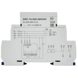 Реле фаз ORF-10 3ф 2 конт. 220-460В AC ONI ORF-10-220-460VAC