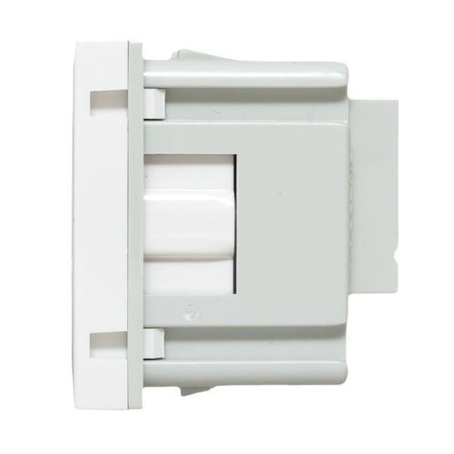 Розетка 1-м 2мод. C-Line РКС-20-30-П 45х45 с заземл. бел. EKF E2MR16-028-10