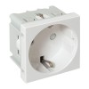 Розетка 1-м 2мод. C-Line РКС-20-30-П 45х45 с заземл. бел. EKF E2MR16-028-10