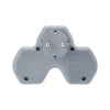Разветвитель 2-м с заземл. 16А IP20 2хUSB 2.4А защ. шторки бел. Rexant 11-1089