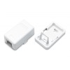 Корпус настенной розетки для установки 1-ой вставки типа Keystone Jack SBB3-1-WH бел. Hyperline 4411
