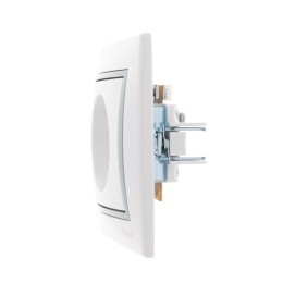 Розетка телевизионная оконечная TV СП Mira 16А IP20 с сер. вставкой бел. LEZARD 701-0215-130