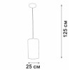 Подвес 1xE27 макс. 40Вт Vitaluce V2895-0/1S