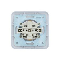 Розетка 1-м СП ASTI 16А IP20 с заземл. с крышкой термопласт механизм бел. LEZARD 7081-0288-123В