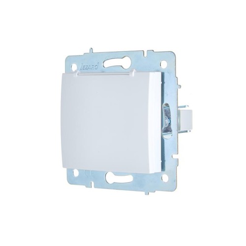 Розетка 1-м СП ASTI 16А IP20 с заземл. с крышкой термопласт механизм бел. LEZARD 7081-0288-123В