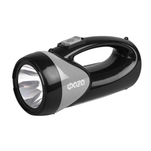 Фонарь аккумуляторный универсальный AccuF8-L1W/L12-bk 1Вт 100лм + боков. панель 12х0.5Вт 110лм аккум
