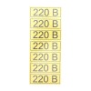 Наклейка знак электробезопасности "220В" 35х100мм Rexant 56-0007-2