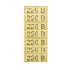 Наклейка знак электробезопасности "220В" 35х100мм Rexant 56-0007-2