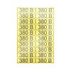 Наклейка знак электробезопасности "380В" 15х50мм Rexant 56-0008-1
