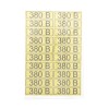 Наклейка знак электробезопасности "380В" 15х50мм Rexant 56-0008-1