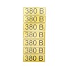 Наклейка знак электробезопасности "380В" 35х100мм Rexant 56-0008-2