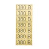 Наклейка знак электробезопасности "380В" 35х100мм Rexant 56-0008-2