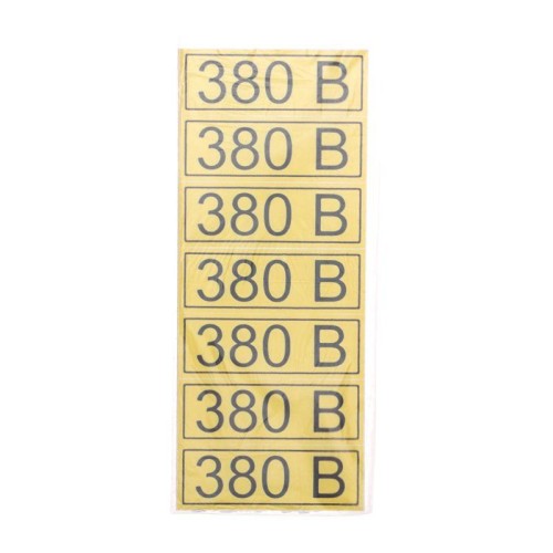 Наклейка знак электробезопасности "380В" 35х100мм Rexant 56-0008-2