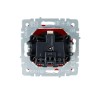 Розетка BRITE РС14-1-0-БрК 16А с заземл. защ. шторки механизм красн. IEK BR-R14-16-K04