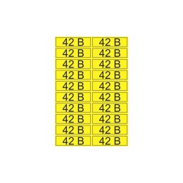 Наклейка знак электробезопасности "42В" 15х50мм Rexant 55-0003