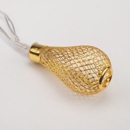 Гирлянда светодиодная "Восточные фонарики" 1.5м 10LED желт. 4Вт IP20 провод ПВХ прозр. элементы пита