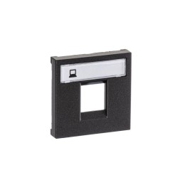 Накладка для 1-го суппорта/разъема типа 2017... и/или 2018... 2 мод. Zenit антрацит ABB 2CLA221810N1