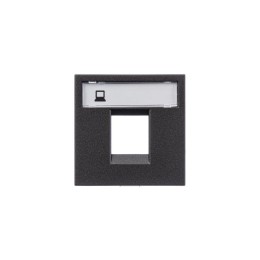 Накладка для 1-го суппорта/разъема типа 2017... и/или 2018... 2 мод. Zenit антрацит ABB 2CLA221810N1