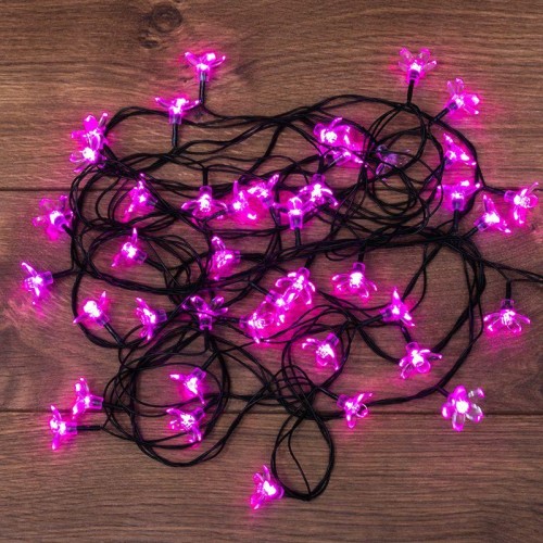 Гирлянда светодиодная "Цветы Сакуры" 7м 50LED роз. 1.5Вт IP20 с контроллером 8 режимов Neon-Night 30