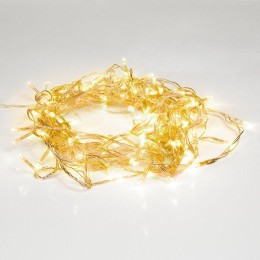 Гирлянда светодиодная универсальная 10м 100LED тепл. бел. 4Вт IP20 с контроллером 8 режимов провод П