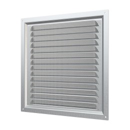 Решетка вентиляционная вытяжная стальная с оцинк. покрытием 250х250мм ERA 2525МЦ