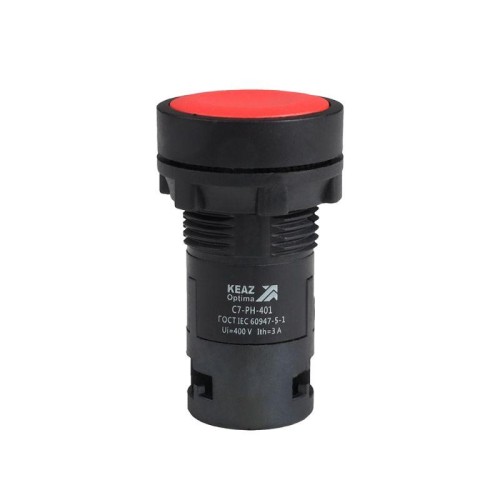 Кнопка с фиксацией OptiSignal Compact D22 С7-PH-420 красн. 2НО XB7NH43 КЭАЗ 362081