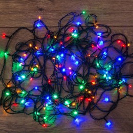 Гирлянда светодиодная универсальная 15м 300LED мультиколор 12Вт IP20 с контроллером 8 режимов Neon-N