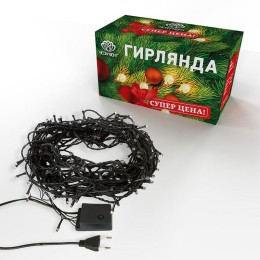 Гирлянда светодиодная универсальная 15м 300LED мультиколор 12Вт IP20 с контроллером 8 режимов Neon-N