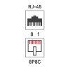 Розетка сетевая LAN на стену 2 гнездо 8Р8С (RJ-45) 5кат. Rexant 06-0105-C