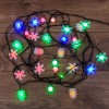 Гирлянда светодиодная универсальная 4.4м 30LED мультиколор 3Вт IP20 с контроллером 8 режимов с насад