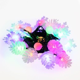 Гирлянда светодиодная универсальная 4.4м 30LED мультиколор 3Вт IP20 с контроллером 8 режимов с насад