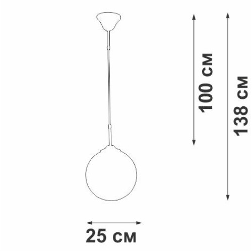 Подвес 1хЕ27 макс. 40Вт Vitaluce V2994-0/1S