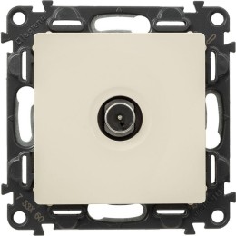 Розетка телевизионная оконечная TV 1-м Valena Life 10дБ 0-862МГц с лицев. панелью механизм сл. кость