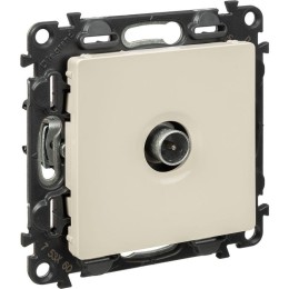 Розетка телевизионная оконечная TV 1-м Valena Life 10дБ 0-862МГц с лицев. панелью механизм сл. кость