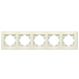 Рамка 5-м Афина универс. сл. кость (ivory) Universal A1042-I