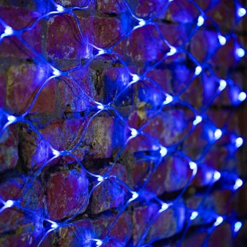 Гирлянда светодиодная "Сеть" 2х1.5м 288LED син. 24Вт 230В IP65 свечение с динамикой провод ПВХ прозр