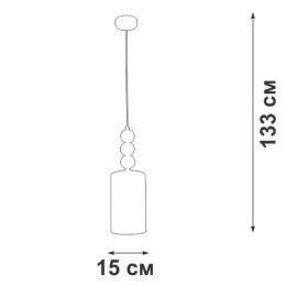 Подвес 1хЕ27 макс. 40Вт Vitaluce V2996-1/1S