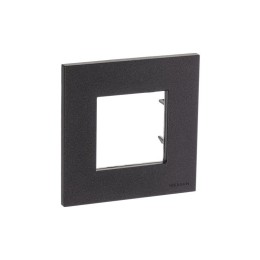 Рамка 1-м 2мод. Zenit антрацит ABB 2CLA227100N1801