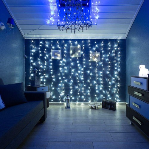Гирлянда светодиодная "Светодиодный Дождь" 2.5х2м 300LED бел. 16Вт 230В IP20 свечение с динамикой пр